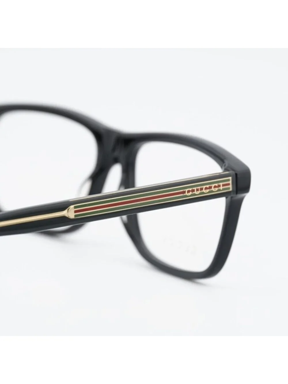 Gucci GG0384O 001 Eyeglasses Black 55mm Rectangle Frame